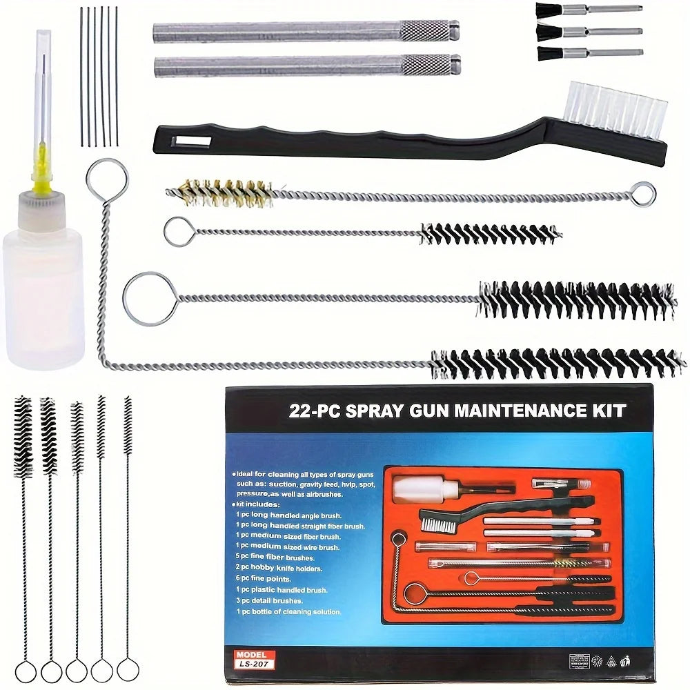 Kit de nettoyage 23 pièces pour armes à feu – entretien complet pour fusils, pistolets et carabines
