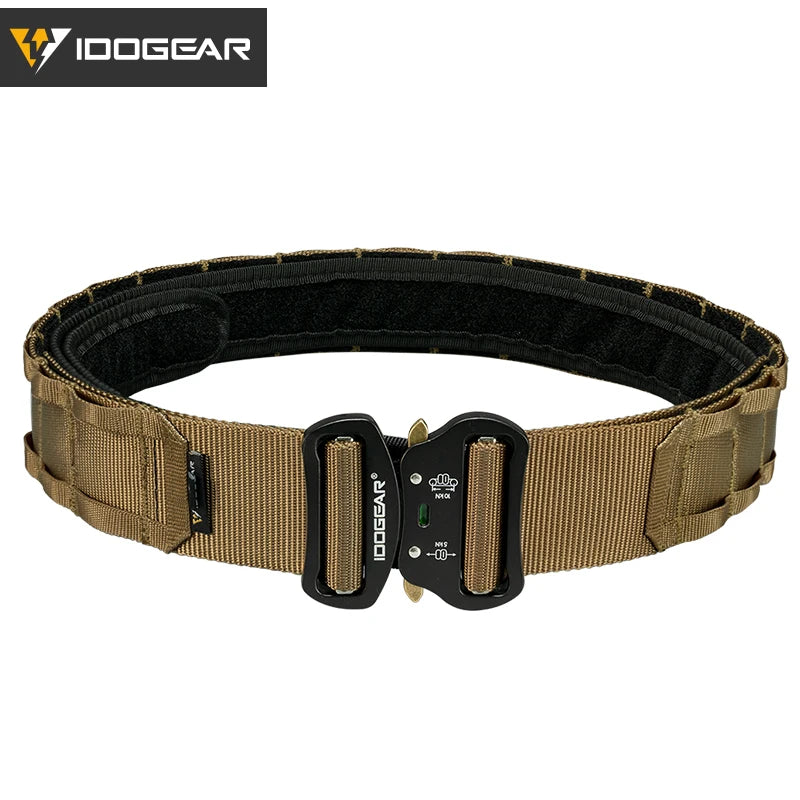 Ceinture Tactique de Combat IDOGEAR - Boucle à Dégagement Rapide