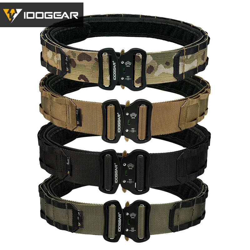 Ceinture Tactique de Combat IDOGEAR - Boucle à Dégagement Rapide