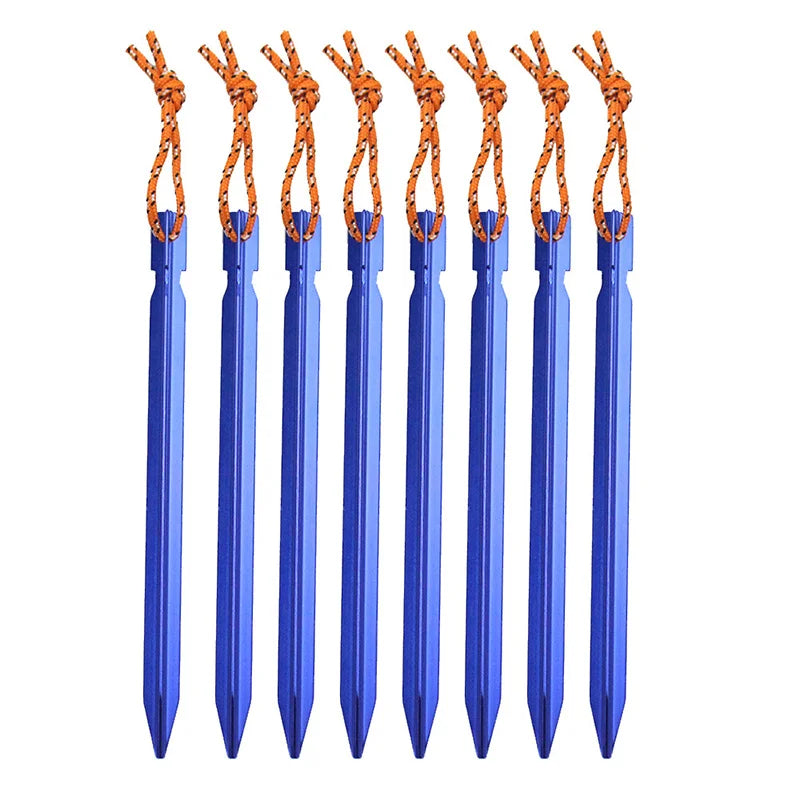 Piquets de Tente en Aluminium PACOONE – Lot de 10 (18 cm)