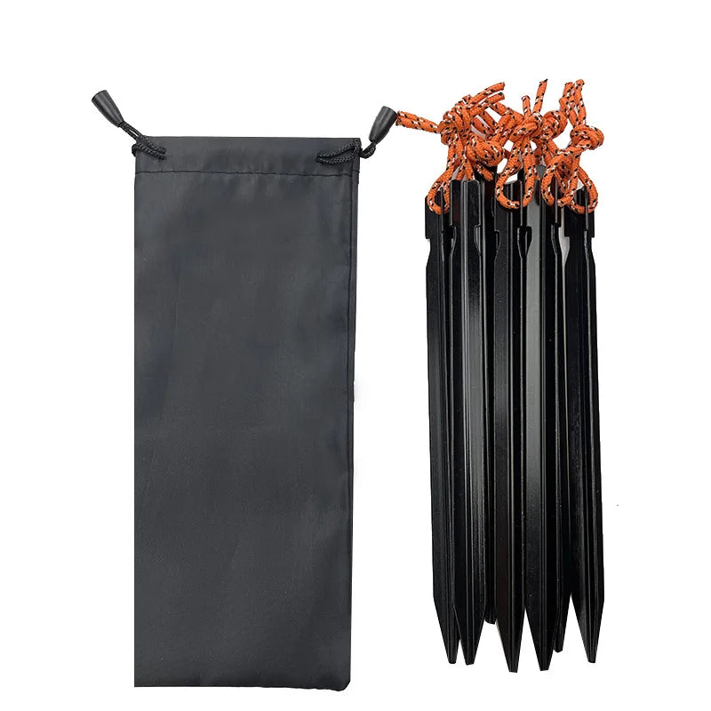Piquets de Tente en Aluminium PACOONE – Lot de 10 (18 cm)