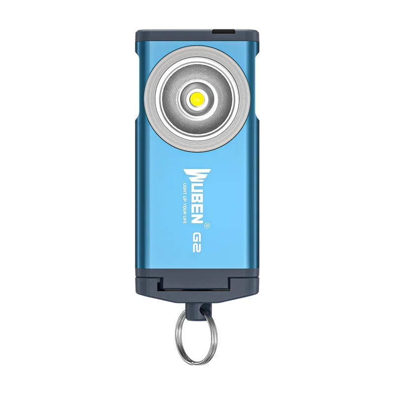 Lampe porte-clés WUBEN G2 – 500 Lumens rechargeable, 5 Modes d’éclairage, USB Type-C, Aimantée