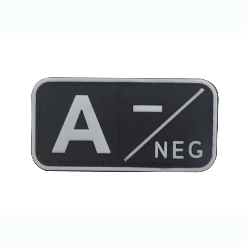 Patch Groupe Sanguin 3D – Identification Tactique PVC (Hook & Loop)🎁 2 + 1 GRATUIT !