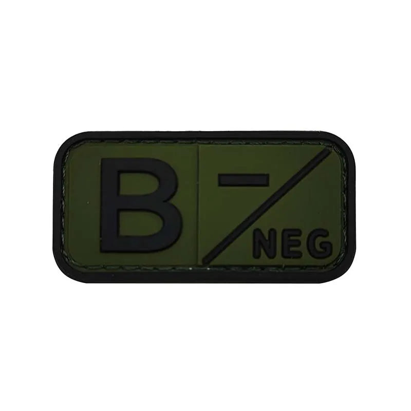 Patch Groupe Sanguin 3D – Identification Tactique PVC (Hook & Loop)🎁 2 + 1 GRATUIT !