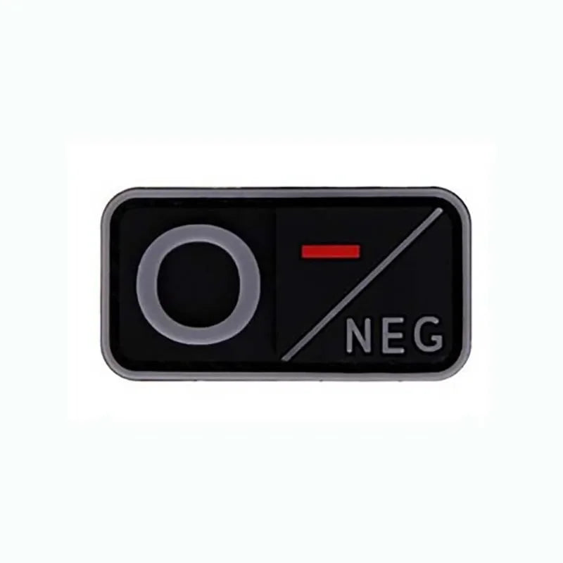Patch Groupe Sanguin 3D – Identification Tactique PVC (Hook & Loop)🎁 2 + 1 GRATUIT !