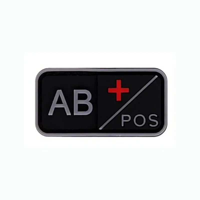 Patch Groupe Sanguin 3D – Identification Tactique PVC (Hook & Loop)🎁 2 + 1 GRATUIT !