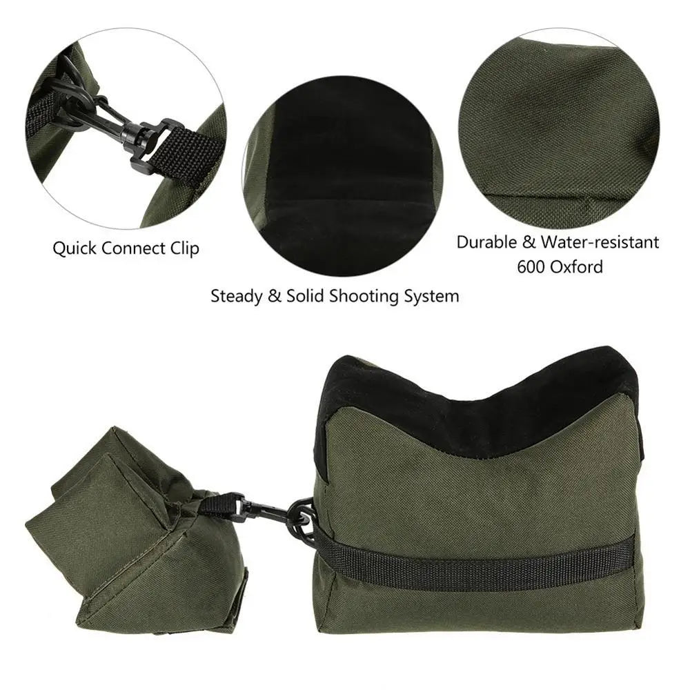 Support de Tir Tactique avec Sacs de Sable - Précision et Stabilité pour Fusil, Chasse et Tir Sportif
