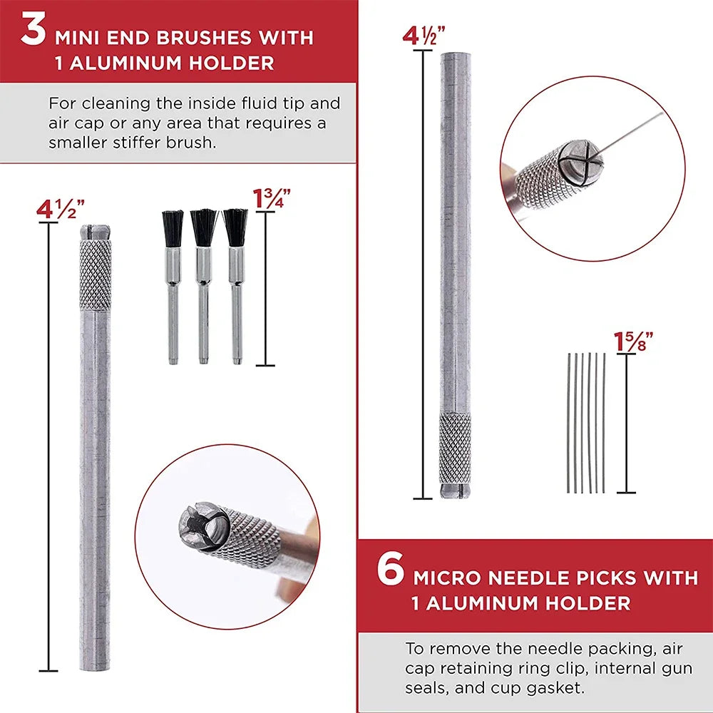 Kit de nettoyage 23 pièces pour armes à feu – entretien complet pour fusils, pistolets et carabines
