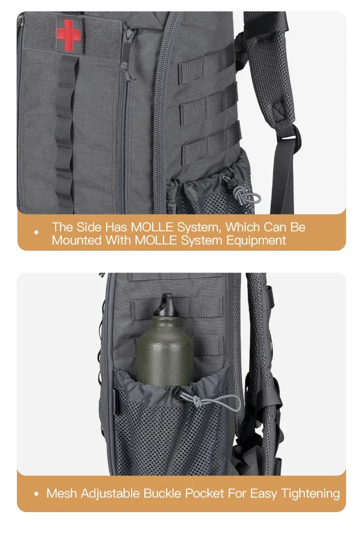 Sac à Dos Tactique Étanche SPANKER BG112 - 30L avec Système MOLLE