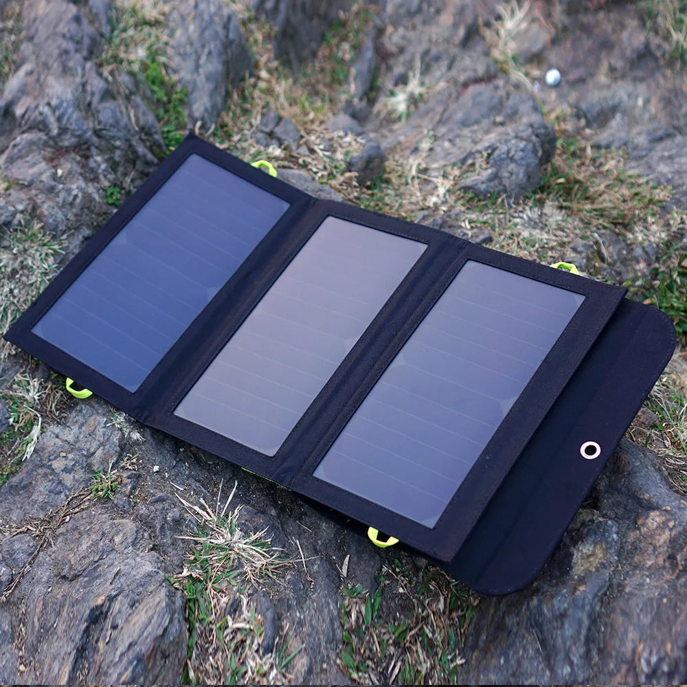 Chargeur Solaire Portable 21W – ALLPOWERS Pliable 2 Ports USB | Énergie Solaire Outdoor & Camping