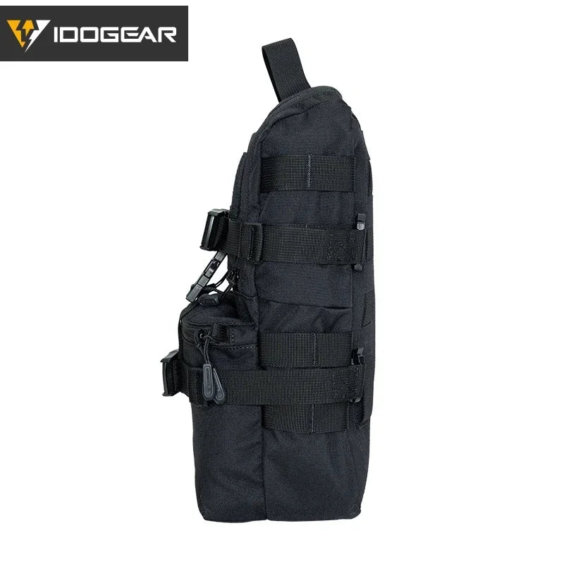 Mini sac d’hydratation tactique IDOGEAR – Nylon 500D, MOLLE, compact et résistant – 32 × 19 × 9,5 cm