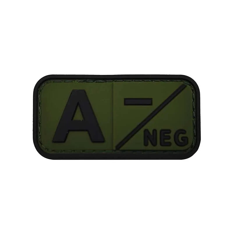 Patch Groupe Sanguin 3D – Identification Tactique PVC (Hook & Loop)🎁 2 + 1 GRATUIT !
