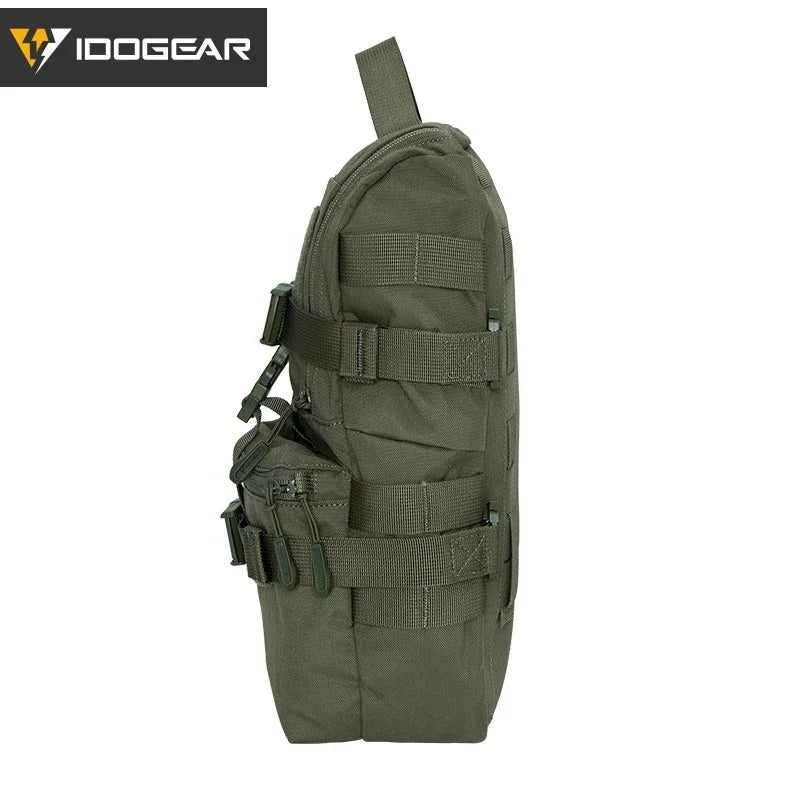 Mini sac d’hydratation tactique IDOGEAR – Nylon 500D, MOLLE, compact et résistant – 32 × 19 × 9,5 cm