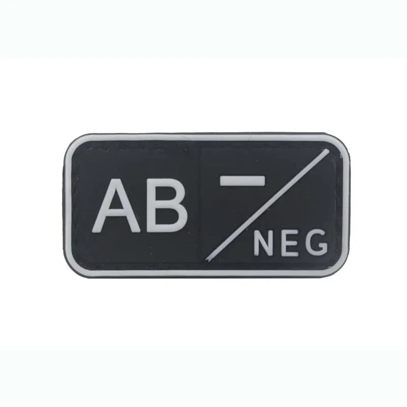 Patch Groupe Sanguin 3D – Identification Tactique PVC (Hook & Loop)🎁 2 + 1 GRATUIT !