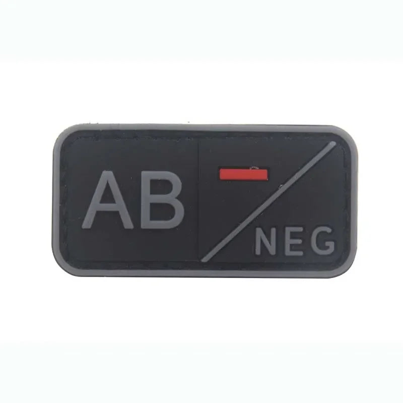 Patch Groupe Sanguin 3D – Identification Tactique PVC (Hook & Loop)🎁 2 + 1 GRATUIT !