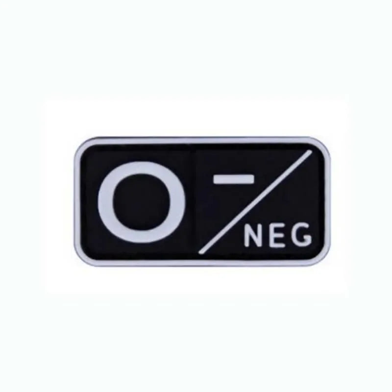 Patch Groupe Sanguin 3D – Identification Tactique PVC (Hook & Loop)🎁 2 + 1 GRATUIT !