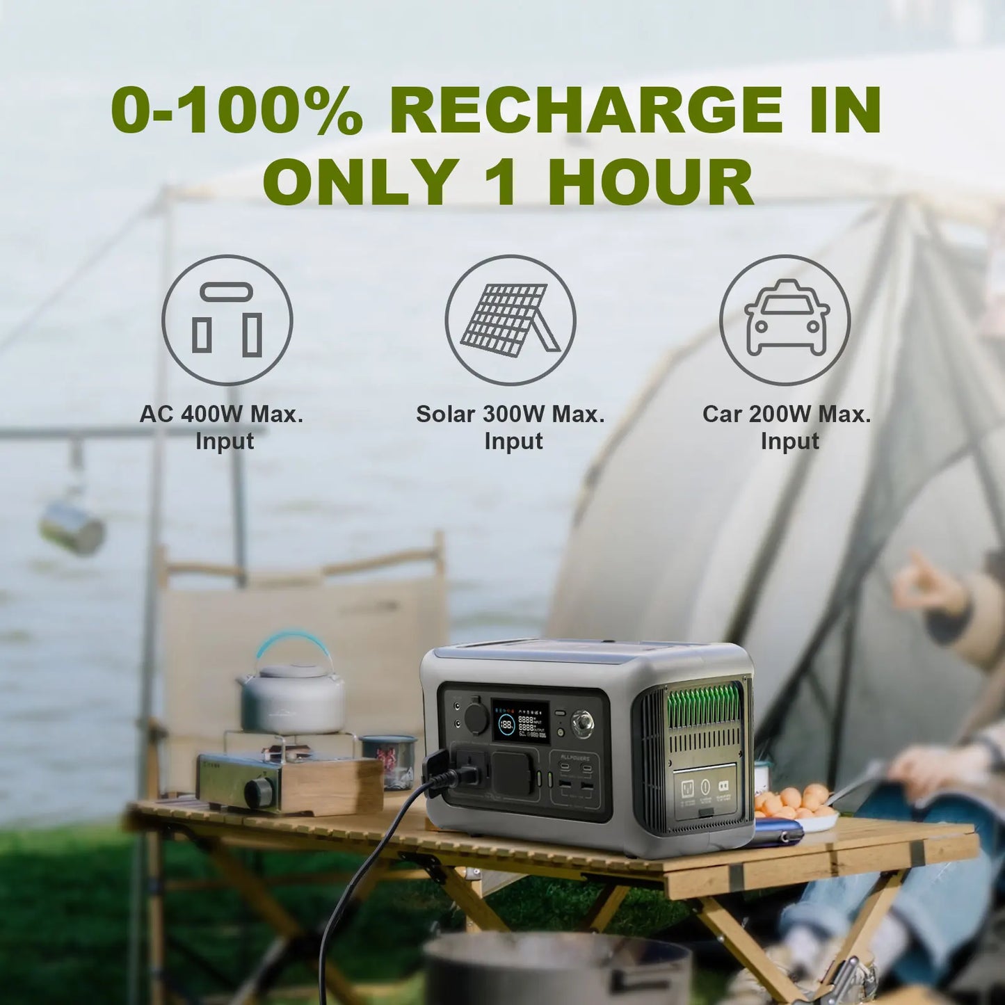 Station Électrique Portable ALLPOWERS R600 - 299Wh / 600W