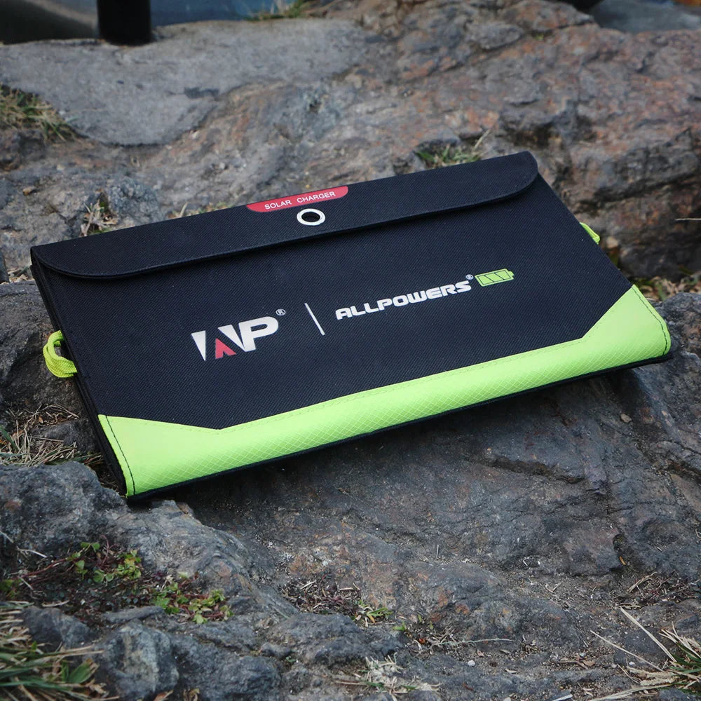 Chargeur Solaire Portable 21W – ALLPOWERS Pliable 2 Ports USB | Énergie Solaire Outdoor & Camping