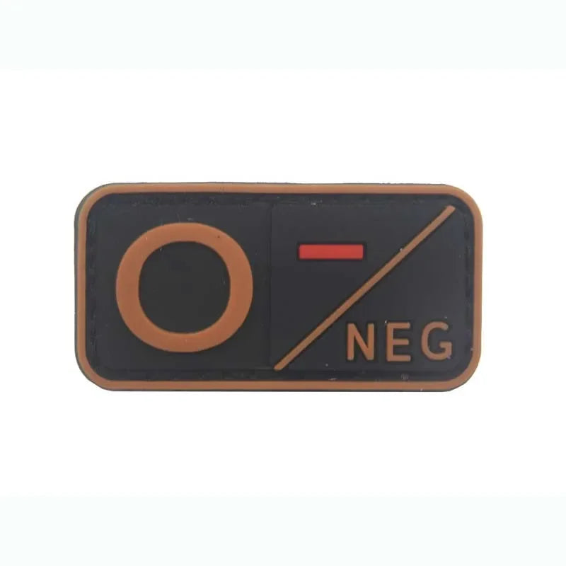 Patch Groupe Sanguin 3D – Identification Tactique PVC (Hook & Loop)🎁 2 + 1 GRATUIT !