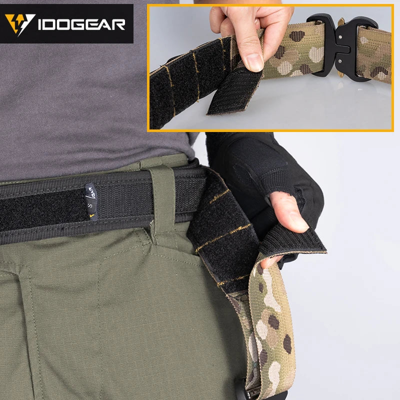 Ceinture Tactique de Combat IDOGEAR - Boucle à Dégagement Rapide