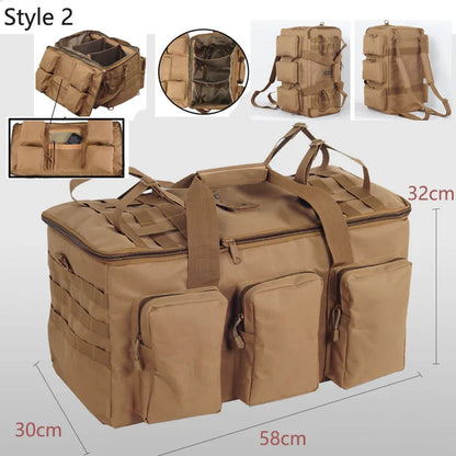 Sac Tactique 55L Duffel MOLLE – Grand Sac de Transport Randonnée, Gym, Mission, Outdoor