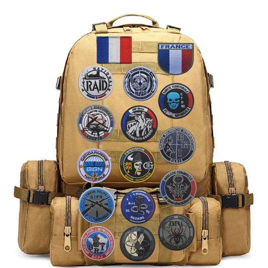 Écussons brodés tactiques velcro - identification française et unités spécialisées