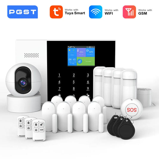 Système d’alarme connecté PGST PG-105 – Wifi/GSM Tuya Smart