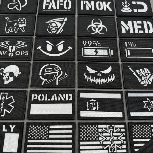 Patch tactique 3D IR réfléchissant – velcro, laser cut & résistant