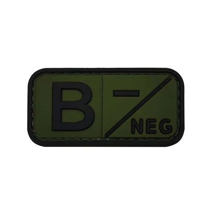 Patch Groupe Sanguin 3D – Identification Tactique PVC (Hook & Loop)🎁 2 + 1 GRATUIT !