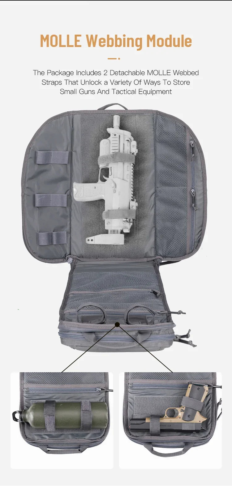 Sac à Dos Tactique Étanche SPANKER BG112 - 30L avec Système MOLLE