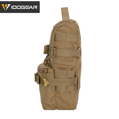 Mini sac d’hydratation tactique IDOGEAR – Nylon 500D, MOLLE, compact et résistant – 32 × 19 × 9,5 cm
