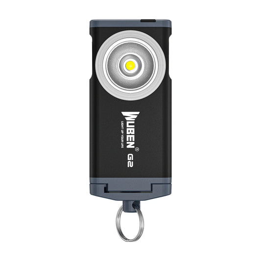 Lampe porte-clés WUBEN G2 – 500 Lumens rechargeable, 5 Modes d’éclairage, USB Type-C, Aimantée