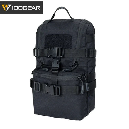 Mini sac d’hydratation tactique IDOGEAR – Nylon 500D, MOLLE, compact et résistant – 32 × 19 × 9,5 cm