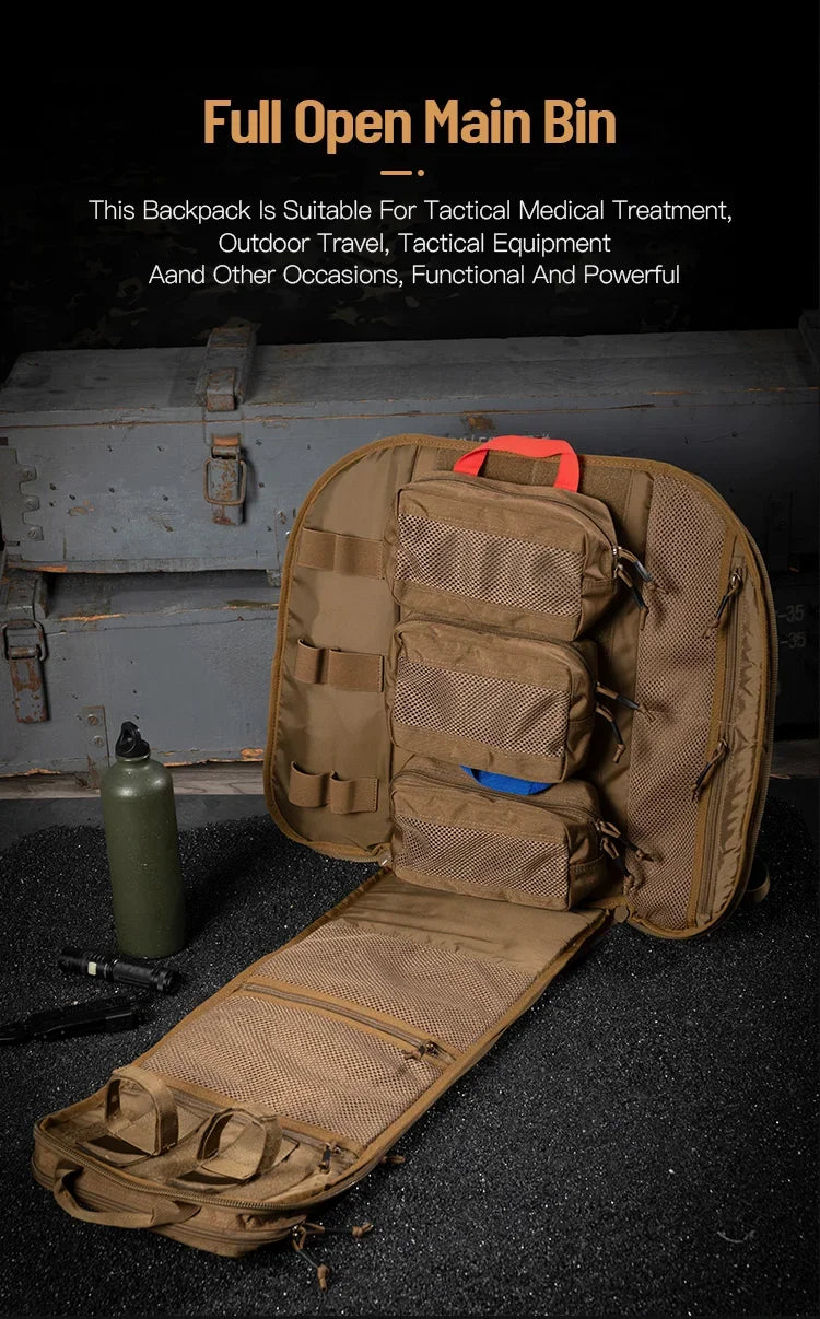 Sac à Dos Tactique Étanche SPANKER BG112 - 30L avec Système MOLLE
