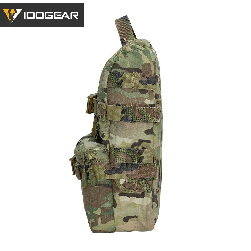 Mini sac d’hydratation tactique IDOGEAR – Nylon 500D, MOLLE, compact et résistant – 32 × 19 × 9,5 cm