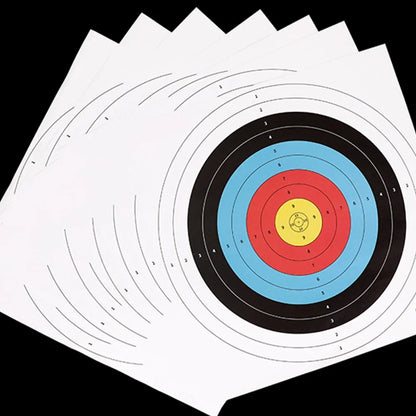 Cibles de tir 40x40 cm – Lot de 10 feuilles en papier épais