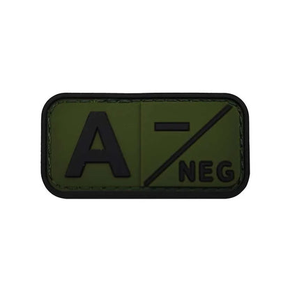 Patch Groupe Sanguin 3D – Identification Tactique PVC (Hook & Loop)🎁 2 + 1 GRATUIT !