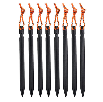Piquets de Tente en Aluminium PACOONE – Lot de 10 (18 cm)