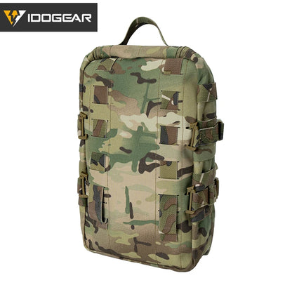 Mini sac d’hydratation tactique IDOGEAR – Nylon 500D, MOLLE, compact et résistant – 32 × 19 × 9,5 cm