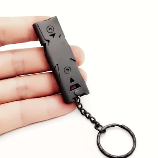 Sifflet de survie à double tube – 180 dB en acier inoxydable