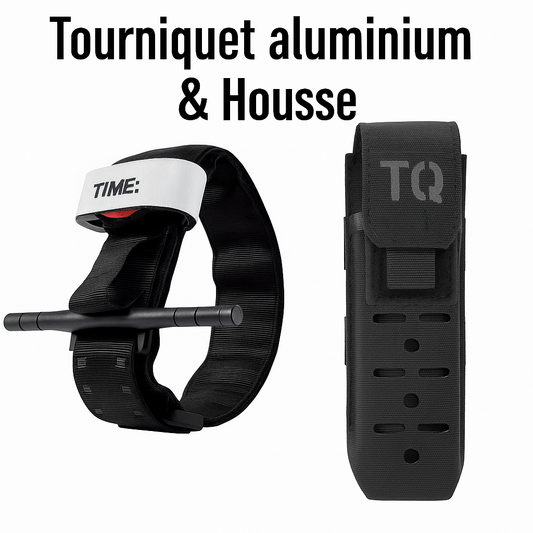 Pack tactique : Étui MOLLE & Tourniquet en aluminium